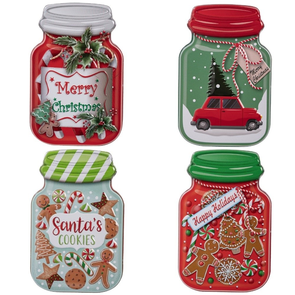 Kapaklı Metal Noel Teneke Kutu - Tin Container Lid incelemesi ve fiyatı