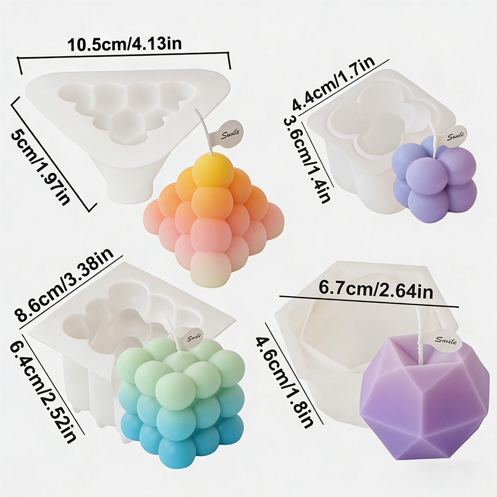 3D Kabarcık Küp Silikon Mum Ka - Candle Making Kits incelemesi ve fiyatı